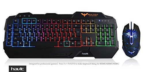 HAVIT-Rainbow-Backlit-Wired-Gaming-Keyboard-and-Mouse-Combo