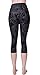 VIV Collection Plus Size Printed Brushed Capris (Shadowy Beauty)