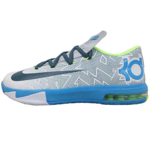 Nike Kid's KD VI GS, PR PLTNM/NIGHT FACTOR-WD BLUE VOLT