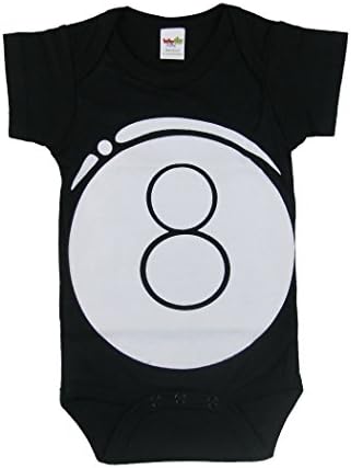 Babyball Clothing Unisex Baby 8-Ball Short Sleeve Creeper Large - 12-18 Months