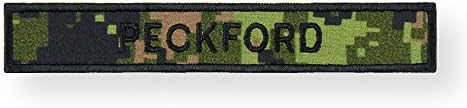 Custom Nametapes - Cadpat Woodland - Black Border