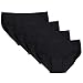 Closecret Women Low-Rise Underwear Comfort Cotton Stretch Sport Hipster Panties (L, 4 Black)