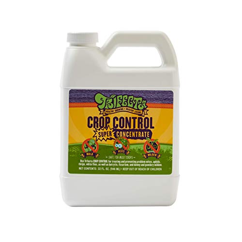 Trifecta Crop Control - Super-Concentrate - Natural Pesticide, Fungicide, Miticide, Insecticide, Eliminate Mites, Mildew, Botrytis, Mold, and More Non-Toxic Formula 32oz (Makes up to 64 gallons)