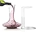 Wine Castle Decanter Stand - Fits Most Large Decanters - Beautiful Stainless Steel with Rubber Coating to Protect Glass
