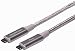 AmazonBasics Double Braided Nylon USB-C to USB-C 3.1 Gen 2 Cable with Power Delivery (10 Gbps) | 3 feet, Dark Grey primary