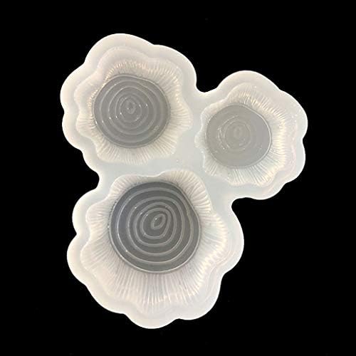 Ruzida 3 Size Spiral Stump Mirror Crystal Cabochon Gem Silicone Mold Tool for Handmade Polymer Clay Crafting Resin Epoxy Pendant Fondant Earrings Key Chain Soap Jewelry Making Decoration
