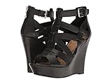 G by GUESS Women's Dello Black Nappa Wedge