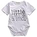 Gaono Newborn Baby Boys Romper Toddler Boys Tops Shirt Big Brother & Little Brother Outfits Set Clothes (70(0-3M), Little Brother)