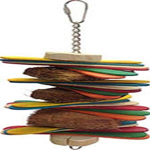 A&E Cage Company Hb46663 Java Wood Stick Stack Assorted Bird Toy, Small
