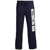 Doctor Who Logo And Text Outline Men's Adult Navy Blue Lounge Pants (X-Large)