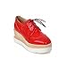 Latasa Women's Handmade Fashion Lace-up Platform Shoes, Wedge Shoes, Oxfords Shoes