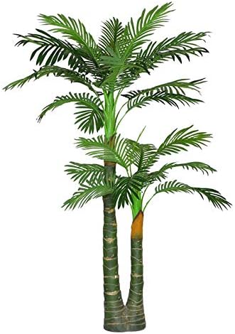 Giftale 4.65 Feet Fake Palm Tree Realistic Large Tropical Artificial Plant for Indoor Outdoor Decoration Stay Upright Without Pot