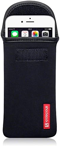 iPhone 6S Plus Case, Shocksock [Black] iPhone 6S Plus Neoprene Case Impact Resistant Pouch with Velcro Closure for iPhone 6 Plus / 6S Plus - Black