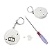 Zaker 2 Pack 130dB Emergency Personal Alarm Keychain with LED Flashlight, Security Self Defense Alarm for Elderly, Kids, Women, Adventurer, Night Workers (White,Round)