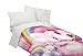 Universal ML8198 Fluffy The Unicorn Fluffy Rainbows Twin/Full Comforter