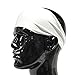 Temple Tape Headbands for Men and Women - Mens Sweatband & Sports Headband Moisture Wicking Workout Sweatbands for Running, Cross Training, Yoga and Bike Helmet Friendly - White