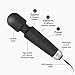 SENDRY Wand Massager - New Upgrade 160 Magic Vibration Modes - Handheld Wireless Waterproof Mute Rechargeable Personal Massager for Neck Shoulder Back Body Relieves Muscle Tension - Best Gift(Black)