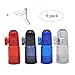 Snuff Bullet Acrylic Plastic Snuff Dispenser Snorter Bullet Rocket Shape Nasal Sniff by BesTim Digital (4pack)