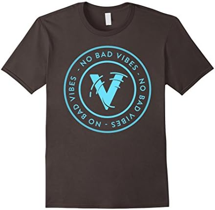 Men's No Bad Vibes Cool Chill Happy Life Funny Gift Tee Shirt XL Asphalt