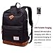 Lmeison School Backpack, Travel Laptop Backpack Water-resistant Cool Guys Bookbag with USB Charging Port Lightweight Casual Daypack Camping Outdoor Backpack Student Rucksack for Boys Men, Black