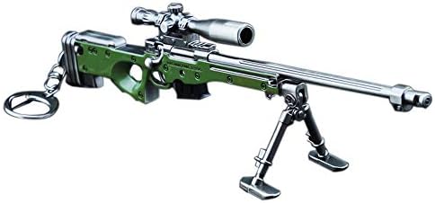 98K sniper AWM rifle, M416 shotgun AK alloy SKS weapon key chain collection gift (AK15)