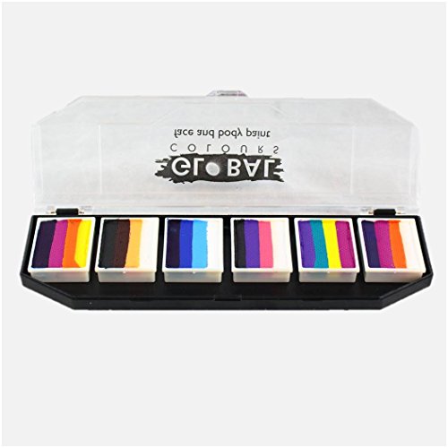 Global Body Art Face Paint - FunStroke Palette Rainbow Splash