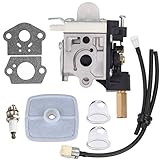 Hipa SRM210 Carburetor w Tune Up Kits for Echo SRM 210 SRM211 GT200 PE200 PE201 GT201i HC150 HC151 PPF210 PPF211 Trimmer Weedeater