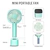 JUMKEET-Mini-Handheld-Portable-Fan-Desk-Fan-USB-Rechargeable-Battery-2600-mAh-Personal-Fan-with-Base-Table-Fan-Cooling-Electric-Sport-Fan-3-Speeds-for-Home-Travel-Office-Room-Outdoor-School-Blue Jumkeet Mini Handheld Portable Fan Desk Fan USB Rechargeable Battery 2600 mAh, Personal Fan with Base, Table Fan Cooling…