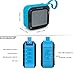 Infinilla Waterproof Bluetooth Speakers, Portable Wireless Speaker for Outdoor, Shower, Beach and Golf, 12 Hour Playtime with FM Radio, Mic, NFC and SD Card Slot - Blue