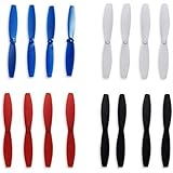 Rantow 4 Colors Propeller Props Blades Combo for Parrot Rolling Spider/Airborne Cargo Drone/Airborne Night Drone…