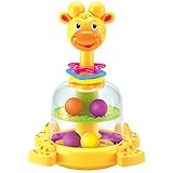 Baby's Spinner Toy KAWO Fun Cartoon Early Educational Handle and Spin Carousel Toy Gift for Infant