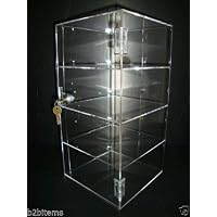 305 Displays Acrylic Countertop Display Case 8" x 8" x 16" Locking Security Showcase