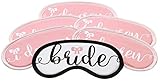Bachelorette Games Microfiber Bride Sleep Masks, Set of 6
