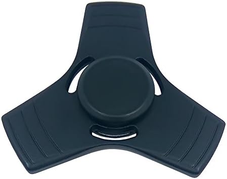 DQWK Hand Spinner Fidget EDC ADHD Focus Toy Ultra Durable High Speed 1-5 Min Spins Precision Kirsite (Black)