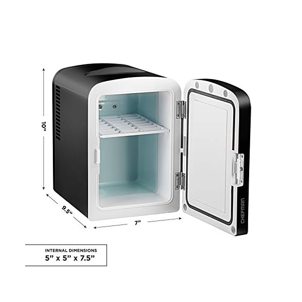 Chefman Mini Heladera 4LT Para Maquillaje C/ Espejo - Imagen 8