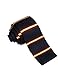 H2H Mens Casual Stripe Patterned Knit Neck Tie