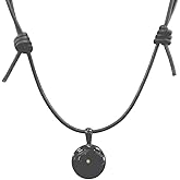 Mustard Seed Christian Necklace for Men, Adjustable Leather and Resin, Inspirational Gift for Men
