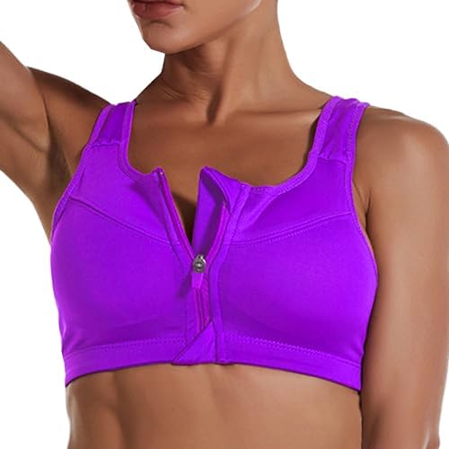 Dress Cici Sports Bra Push Up Bra Zip Front Sports Bra Bralette Ladies Bra  Padded Bra Yoga Sports Bra Purple 4XL Fit 40B,40C,40D,42A,42B,42C price in  Saudi Arabia | Amazon Saudi Arabia |