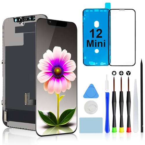 Brinonac for iPhone 12 Pro Max LCD Screen Replacement Kit - 6.7 inch FHD Display, Touch Digitizer Assembly Set with Repair Tools and Tempered Glass Protector