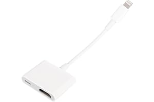 8 Pin Conversion Adapter, TPE 1080P HD Digital AV Sync Screen Cable with Charging Port Compatible with iPhone 13 Pro 12 Pro 1