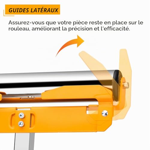 Shall Lot de 2 supports à rouleaux pliants – Capacité de charge de 113,4 kg – Hauteur réglable de 70 à 109 cm – Pour sciage à table – Travail du bois Servante à Rouleau