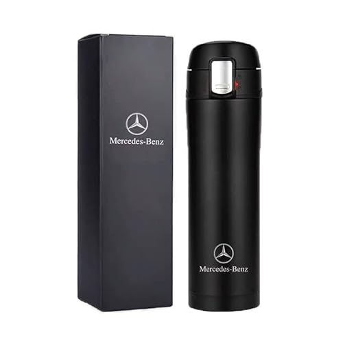 17 oz Car Logo Black Frosted Travel Mugs Tumblers Vacuum