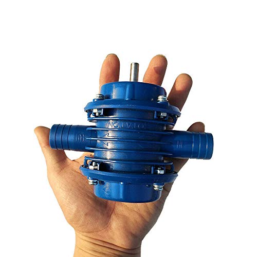 Vogueing Tool Mini Electric Drill Powered Water Pump for Home Garden, Blue, Engineering Plastic, Above Ground, Water Pump