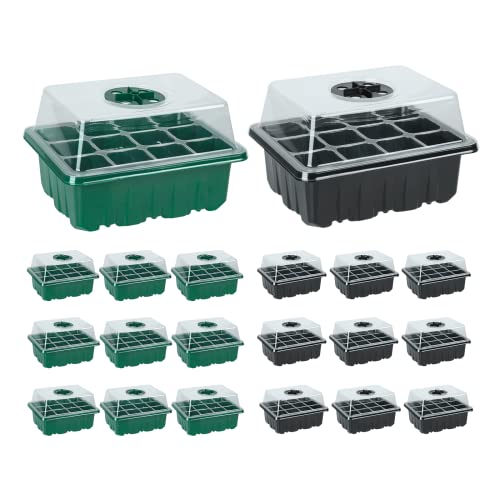 JERIA 20 Packs (240 Cell Seedling Starter Trays) Seed Starter Tray Seed
