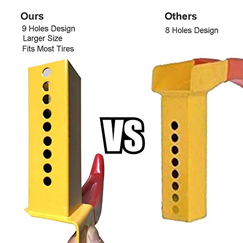 Trailer Wheel Lock Boot 2 Pcs Car Tire Boot Lock Adjustable Boat