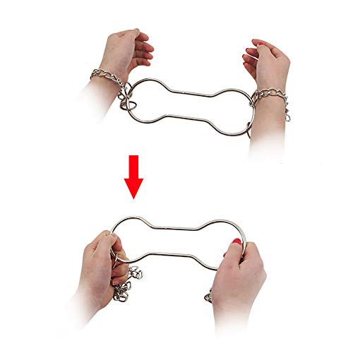 Enjoyer Magic Handcuffs Escape Chain Shackle Escape Magic Tricks Props Stage Close-up Accessories Gimmick Comedy