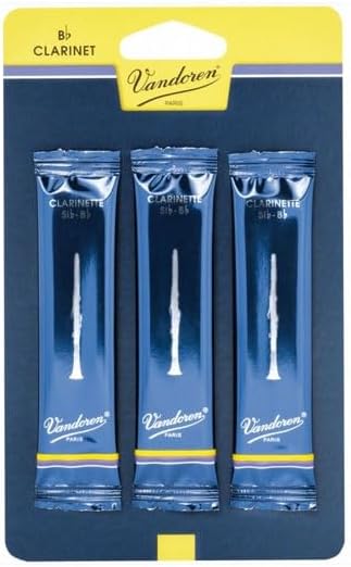 Vandoren Reeds Clarinet Bb 2 Traditional 3 Pack