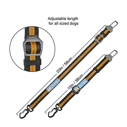 Kurgo Direct to seat belt Tether for Dogs, Car seat belt for Pets