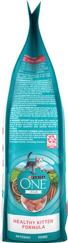 PURINA ONE HIGH PROTEIN, NATURAL DRY KITTEN FOOD, +PLUS HEALTHY KITTEN FORMULA – 3.5 LB. BAG