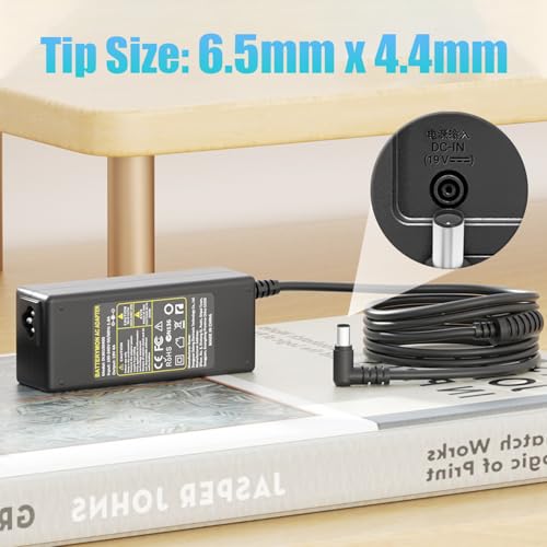 NATNO 80W 19V AC Adapter for LG Monitor Power Cord LG Electronics 32" 27" 24" 19" 20" 22" LCD LED HD TV 27GL83A-B 27MN60T-W 27ML600M, for Samsung TV Monitor 32" UN32J4000 UN32J4000AF UN32J5003 Charger